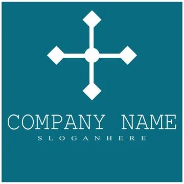 Trident Logo Template vector icon illustration design Stock Illustration