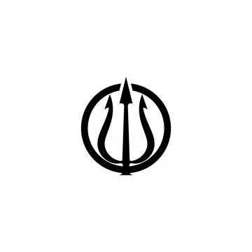 Trident Logo Template vector icon Stock Illustration