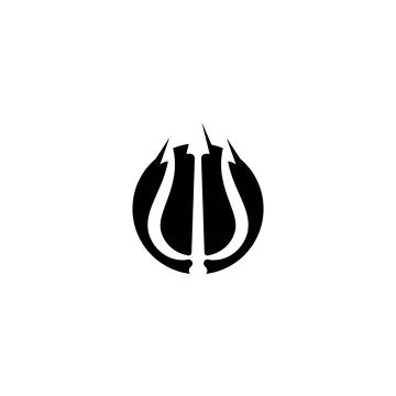 Trident Logo Template vector icon Stock Illustration