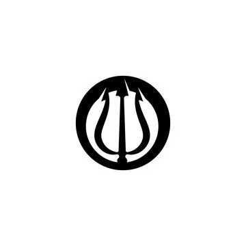 Trident Logo Template vector icon Stock Illustration