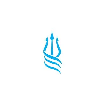 Trident Logo Template vector icon Stock Illustration