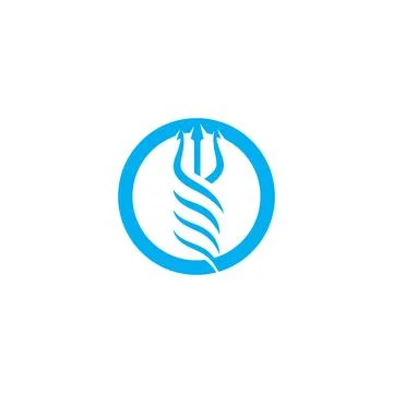 Trident Logo Template vector icon Stock Illustration