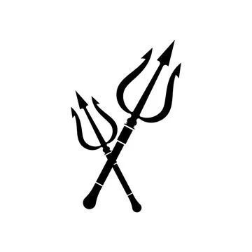 Trident Logo Template vector icon Stock Illustration