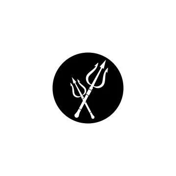 Trident Logo Template vector icon Stock Illustration