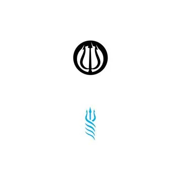 Trident Logo Template vector icon Stock Illustration