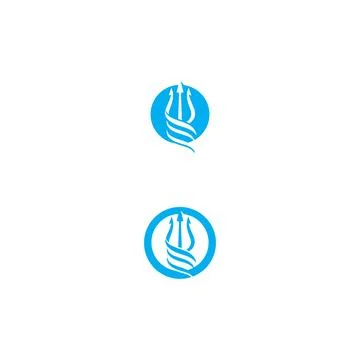 Trident Logo Template vector icon Stock Illustration