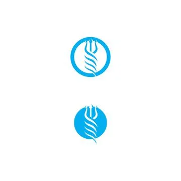 Trident Logo Template vector icon Stock Illustration