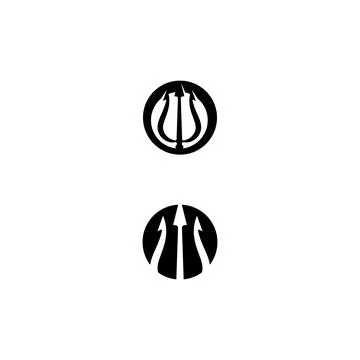 Trident Logo Template vector icon Stock Illustration