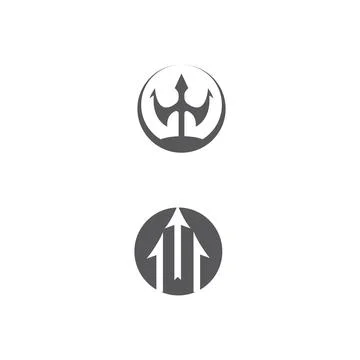 Trident Logo Template vector icon Stock Illustration
