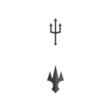 Trident Logo Template vector icon Stock Illustration