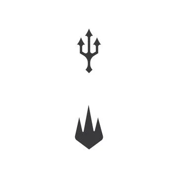Trident Logo Template vector icon Stock Illustration