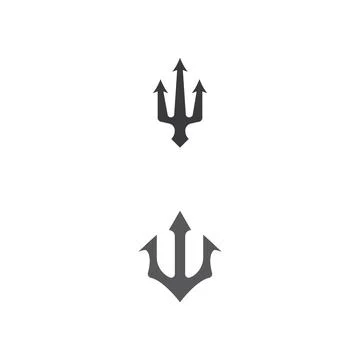 Trident Logo Template vector icon Stock Illustration