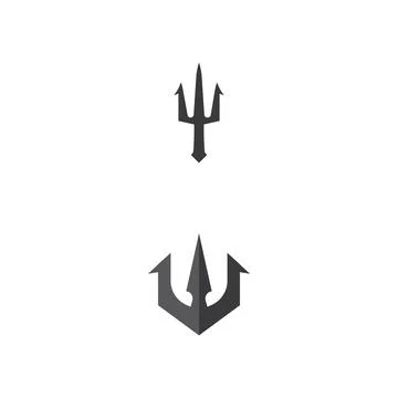 Trident Logo Template vector icon Stock Illustration