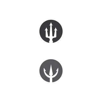 Trident Logo Template vector icon Stock Illustration
