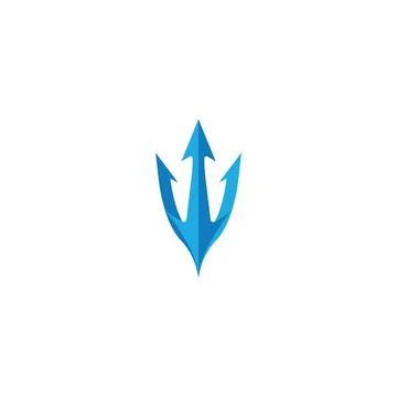 Trident Logo Template vector icon Stock Illustration