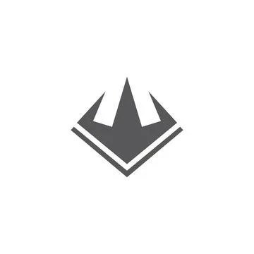 Trident Logo Template vector icon Stock Illustration