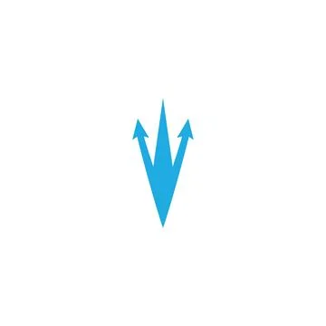 Trident Logo Template vector icon Stock Illustration
