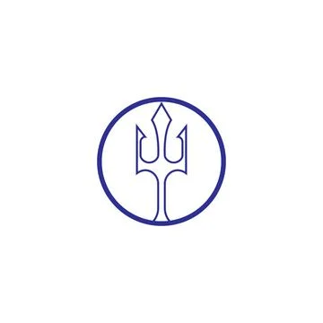 Trident Logo Template vector icon Stock Illustration