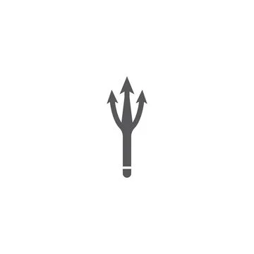 Trident Logo Template vector icon Stock Illustration