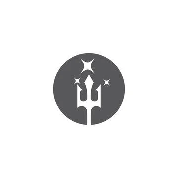 Trident Logo Template vector icon Stock Illustration