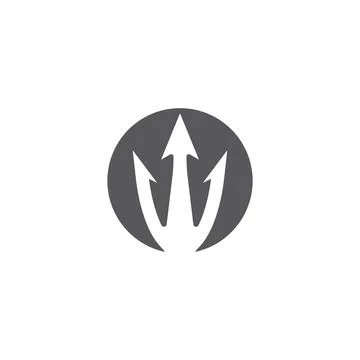 Trident Logo Template vector icon Stock Illustration