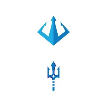 Trident Logo Template vector icon Stock Illustration