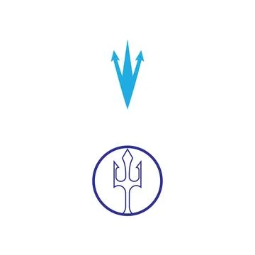 Trident Logo Template vector icon Stock Illustration