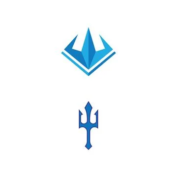 Trident Logo Template vector icon Stock Illustration