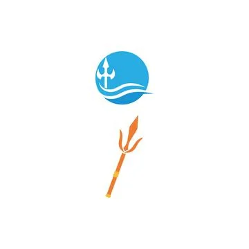 Trident Logo Template vector icon Stock Illustration