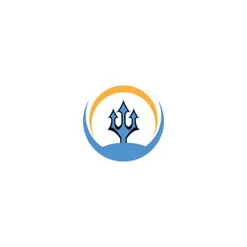 Trident Logo Template vector icon Stock Illustration