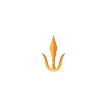 Trident Logo Template vector icon Иллюстрация
