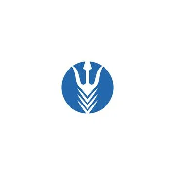 Trident Logo Template vector icon Stock Illustration