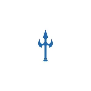 Trident Logo Template vector icon Stock Illustration