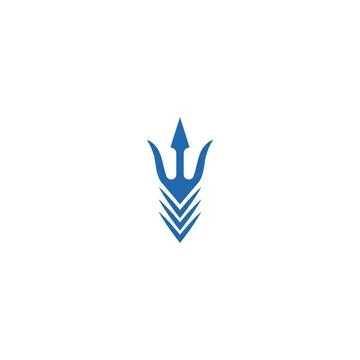 Trident Logo Template vector icon Stock Illustration