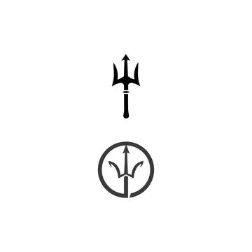 Trident Logo Template vector icon Stock Illustration