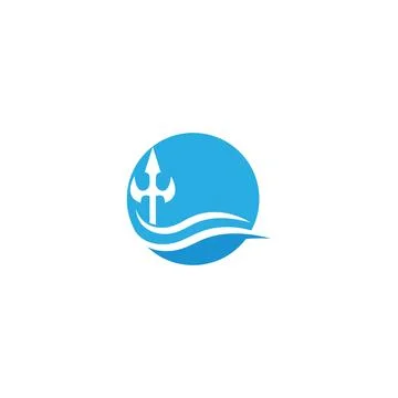Trident Logo Template vector icon Stock Illustration