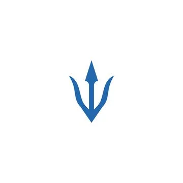 Trident Logo Template vector icon Stock Illustration