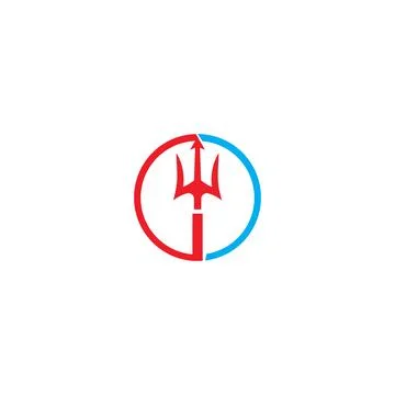 Trident Logo Template vector icon Stock Illustration