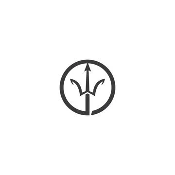 Trident Logo Template vector icon Stock Illustration