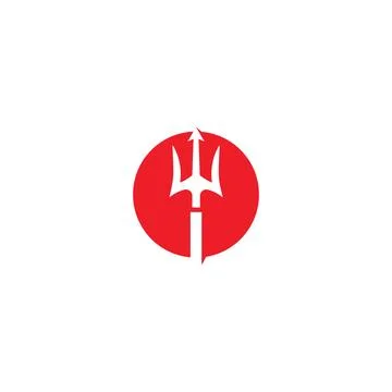 Trident Logo Template vector icon Stock Illustration
