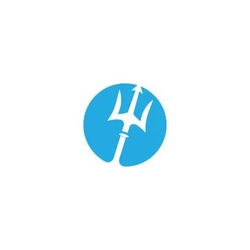 Trident Logo Template vector icon Stock Illustration