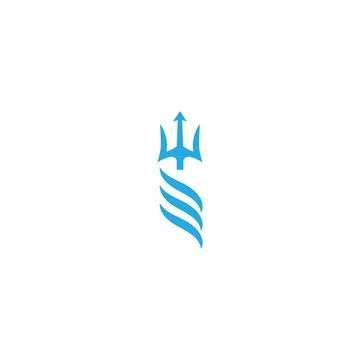 Trident Logo Template vector icon Stock Illustration