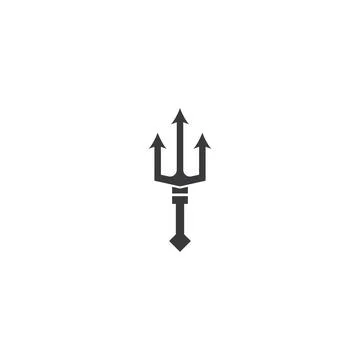 Trident  Logo Template vector symbol Stock Illustration