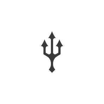 Trident  Logo Template vector symbol Stock Illustration