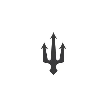 Trident  Logo Template vector symbol Stock Illustration