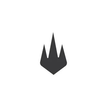 Trident  Logo Template vector symbol Illustrazione stock