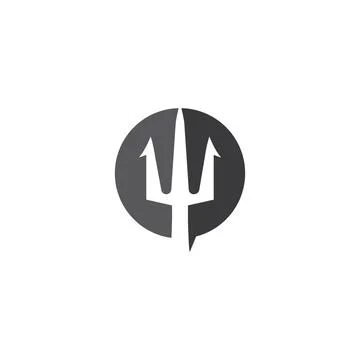 Trident  Logo Template vector symbol Stock Illustration