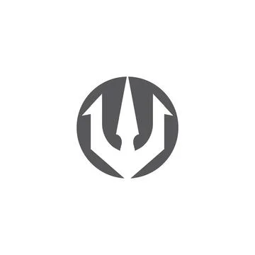 Trident  Logo Template vector symbol Stock Illustration