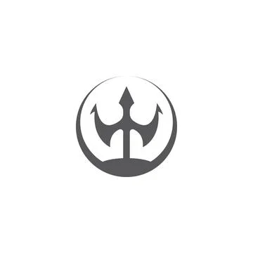 Trident  Logo Template vector symbol Stock Illustration