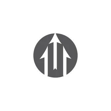 Trident  Logo Template vector symbol Stock Illustration